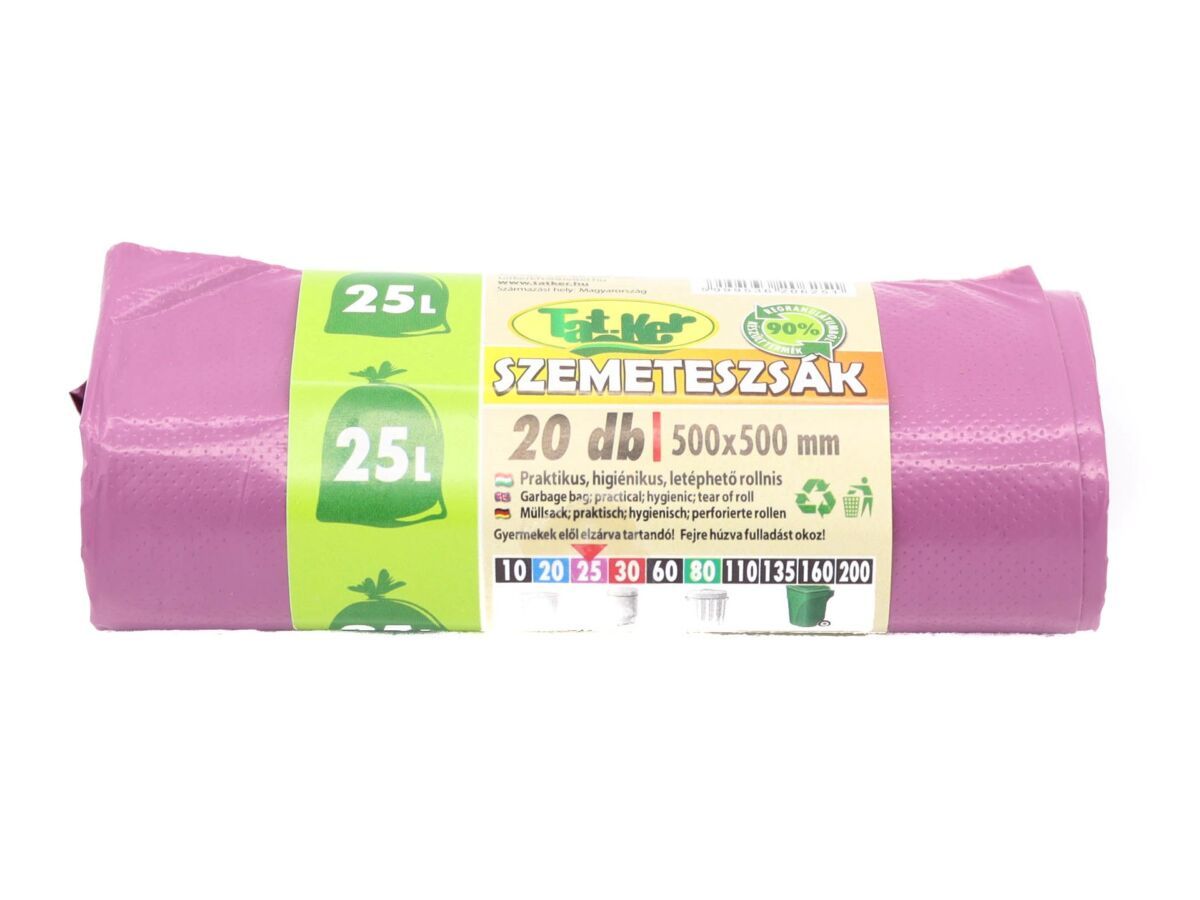 SZEMETESZSÁK 25 L 50X50 20 DB ROLL