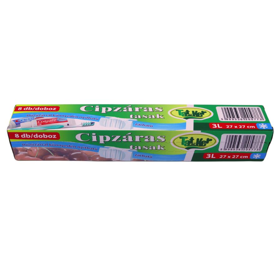 CIPZÁRAS TASAK 3 LITERES 27X27 8 DB OS