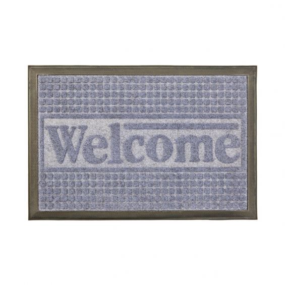 PL.WELCOME SZENNYFOGÓ LÁBTÖRLŐ 60X40 SZÜRKE